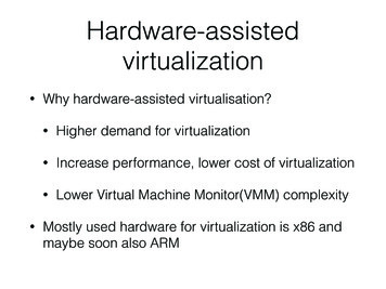 Hardware-assisted Virtualization - Automatic Control