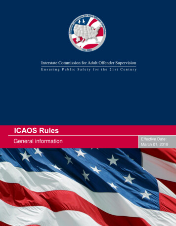 ICAOS Rules - Interstate Compact