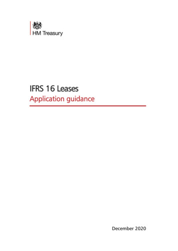 IFRS 16 Leases - GOV.UK