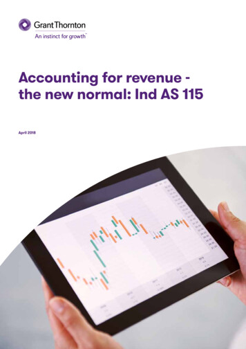 Ind AS 115 - Accounting For Revenue Is The New Normal