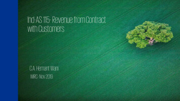 Ind-AS 115-Revenue From Contract With Customers - WIRC-ICAI