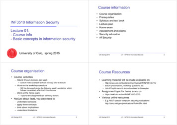 Course Information - Forsiden