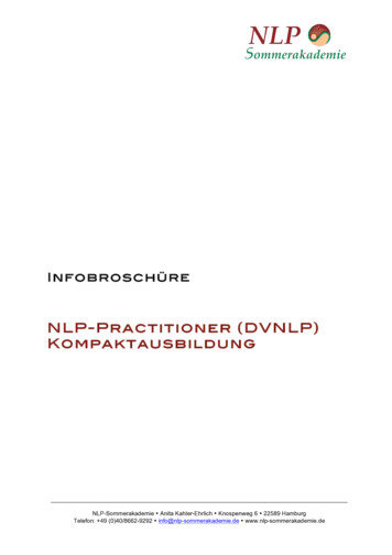 NLP-Practitioner (DVNLP) Kompaktausbildung