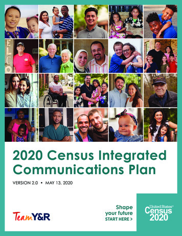 2020 Census Integrated Communications Plan V2