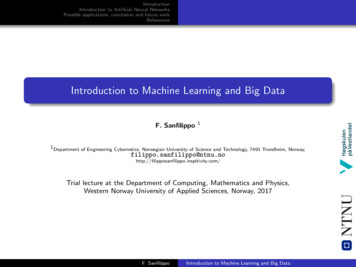 Introduction To Machine Learning And Big Data - Inspitivity
