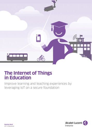 The Internet Of Things In Education - Al-enterprise 