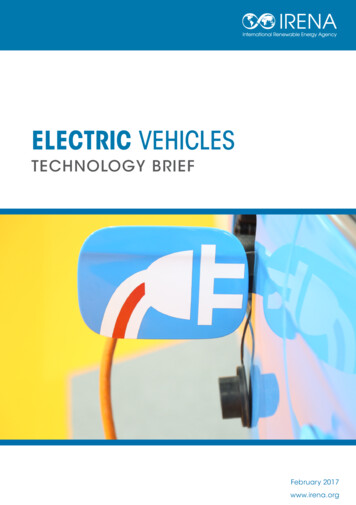 Electric Vehicles: Technology Brief - IRENA