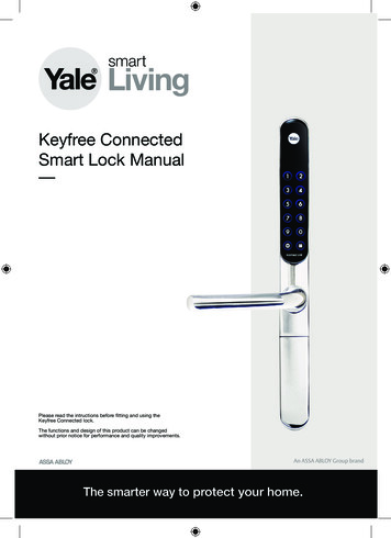 Keyfree Connected Smart Lock Manual - Yale HelpDesk 2.0