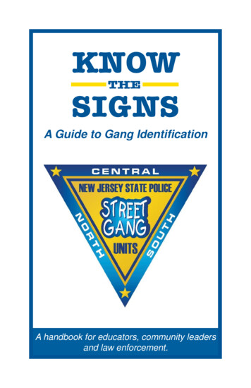Know The Signs HandbookCOLOR 0709 - SenateNJ 