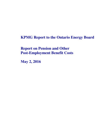 KPMG Report Pension-OPEB 20160415 - Ontario Energy Board