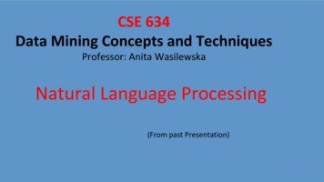 Natural Language Processing - Stony Brook University