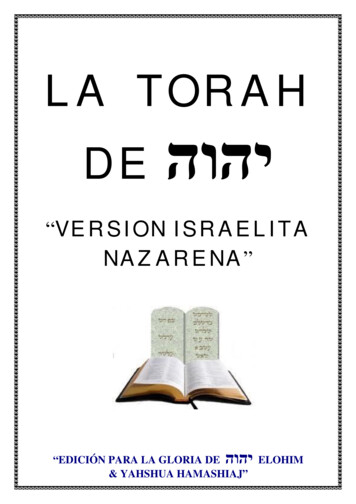 La Torah - Version Israelita Nazarena