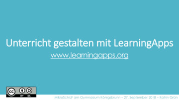 Unterricht Gestalten Mit LearningApps