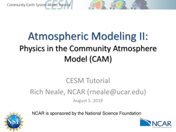 Atmospheric Modeling II - CESM 