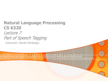 Natural Language Processing CS 6320