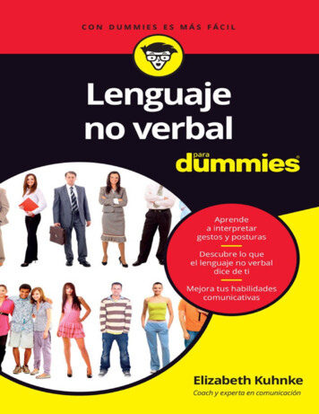 Lenguaje No Verbal Para Dummies (Spanish Edition)