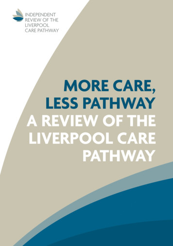 More Care, Less Pathway - GOV.UK
