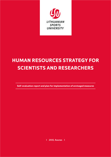 Human Resources Strategy For Scientists And Researchers - Lsu