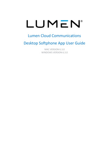 Lumen Cloud Communications Desktop Softphone App User Guide