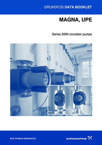 GRUNDFOS DATA BOOKLET - ATAC Solutions