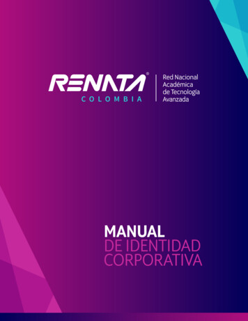 MANUAL DE IDENTIDAD CORPORATIVA - Red RENATA