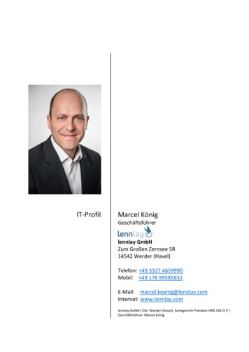 Marcel König IT-Profil - Lennlay 