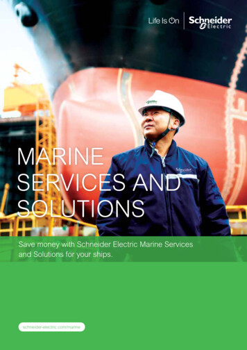MARINE SERVICES AND SOLUTIONS - ShipServ