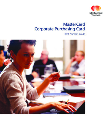 MasterCard Corporate Purchasing Card