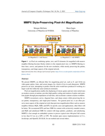 MMPX Style-Preserving Pixel-Art Magniﬁcation - Casual Effects