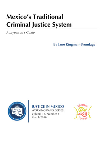 Mexico's Traditional Criminal Justice System