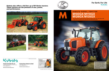 Kubota Also Offers A Full Line-up Of M-Series Tractors. These Tractors .