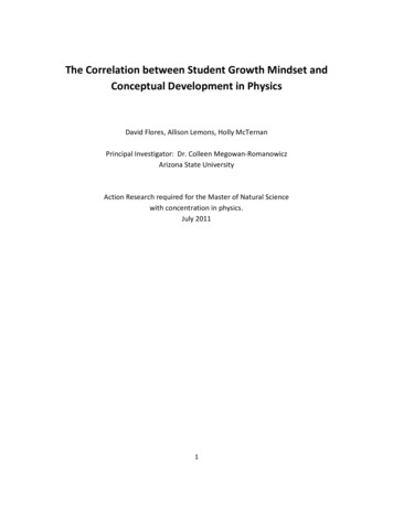 The Correlation Between Student Growth Mindset And Conceptual .