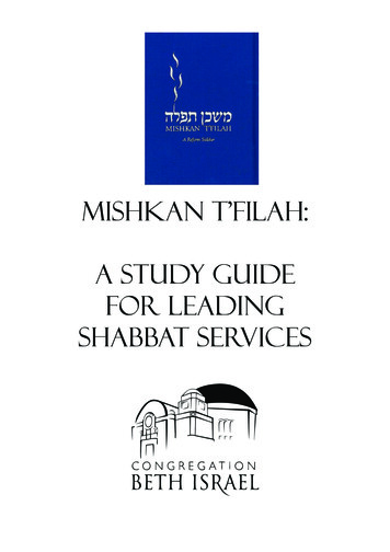 Mishkan T'filah - Congregation Beth Israel