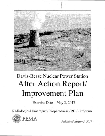 Davis-Besse Nuclear Power Station After Action Report/ Improvement Plan