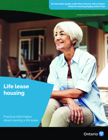 Life Lease Housing - Ontario