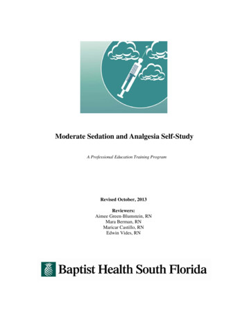 Moderate Sedation And Analgesia Self-Study - Baptist Health