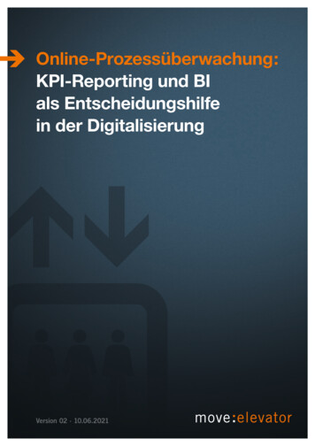Online-Prozessüberwachung: KPI-Reporting Und BI Als Entscheidungshilfe .