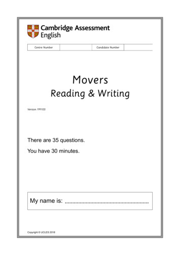 Movers - Cambridge Assessment English