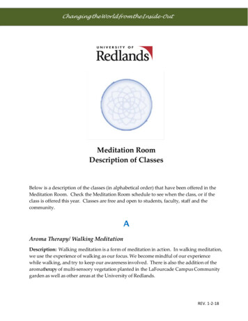 Meditation Room Description Of Classes - University Of Redlands