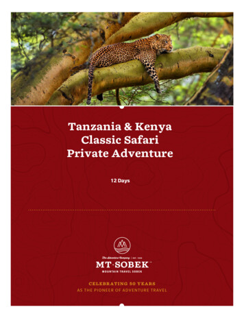 Private Adventure Classic Safari Tanzania & Kenya