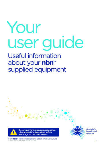 Your User Guide - Nbn
