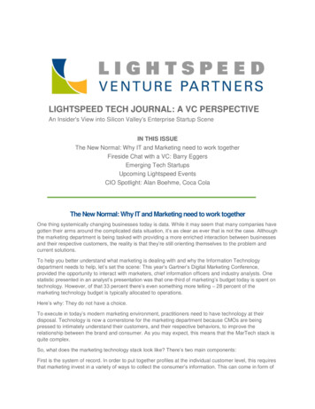 Lightspeed Tech Journal: A Vc Perspective