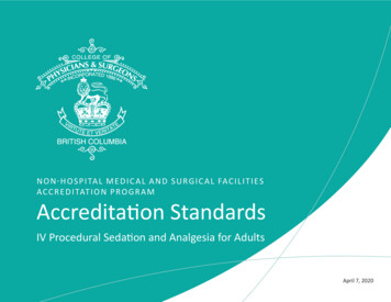 Non-hospital Medical And Surgical Facilities Accreditation Program .