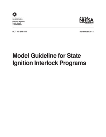 Model Guideline For State Ignition Interlock Programs