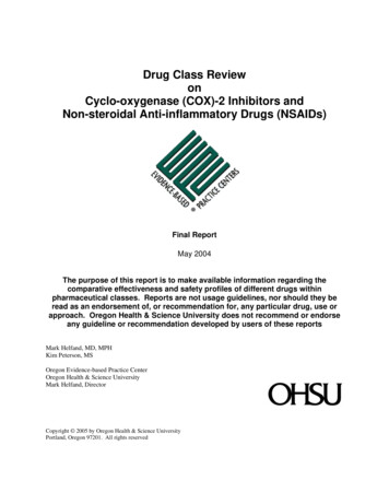 Drug Class Review On Cyclo-oxygenase (COX)-2 Inhibitors And Non .