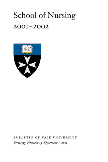 School Of Nursing 2001-2002 - Yale University