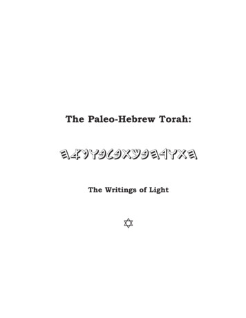 The Paleo-Hebrew Torah - Kingdom Of Yisrael