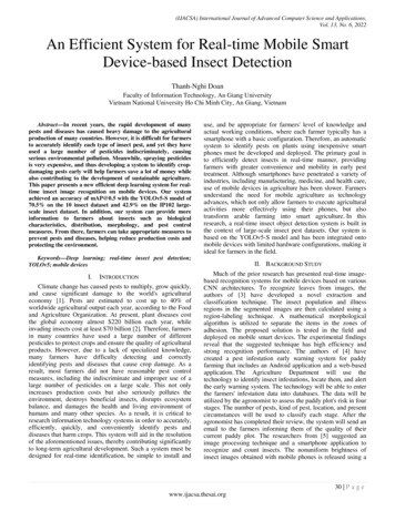 An Efficient System For Real-time Mobile Smart Device-based Insect .