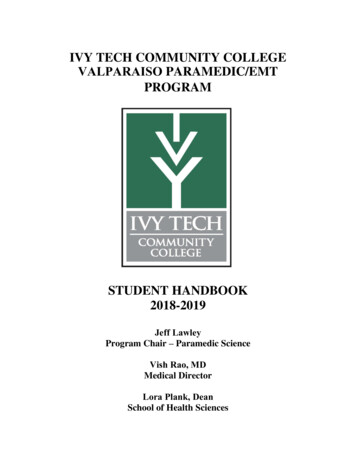 Ivy Tech Community College Valparaiso Paramedic/Emt Program