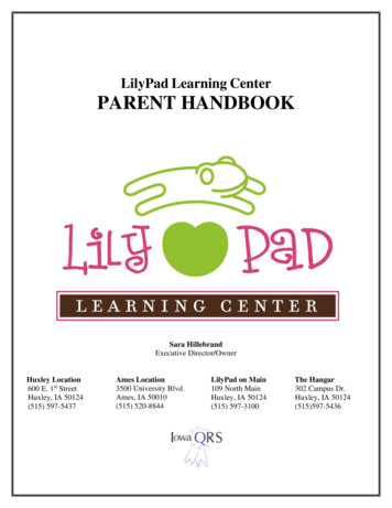 LilyPad Learning Center PARENT HANDBOOK